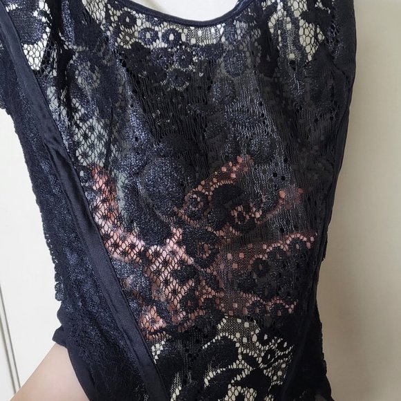 🏷️NWT Free People Intimately Off Beat Bodysuit In Black - Small - Picture 7 of 15